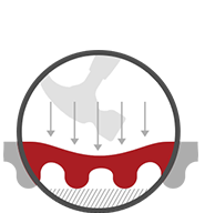 traction ridges icon